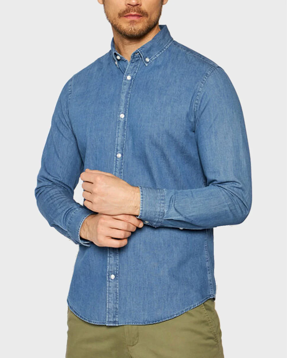 Φωτογραφία προϊόντος: JACK & JONES ΤΖΗΝ ΠΟΥΚΑΜΙΣΟ - 12164676 ΜΠΛΕ