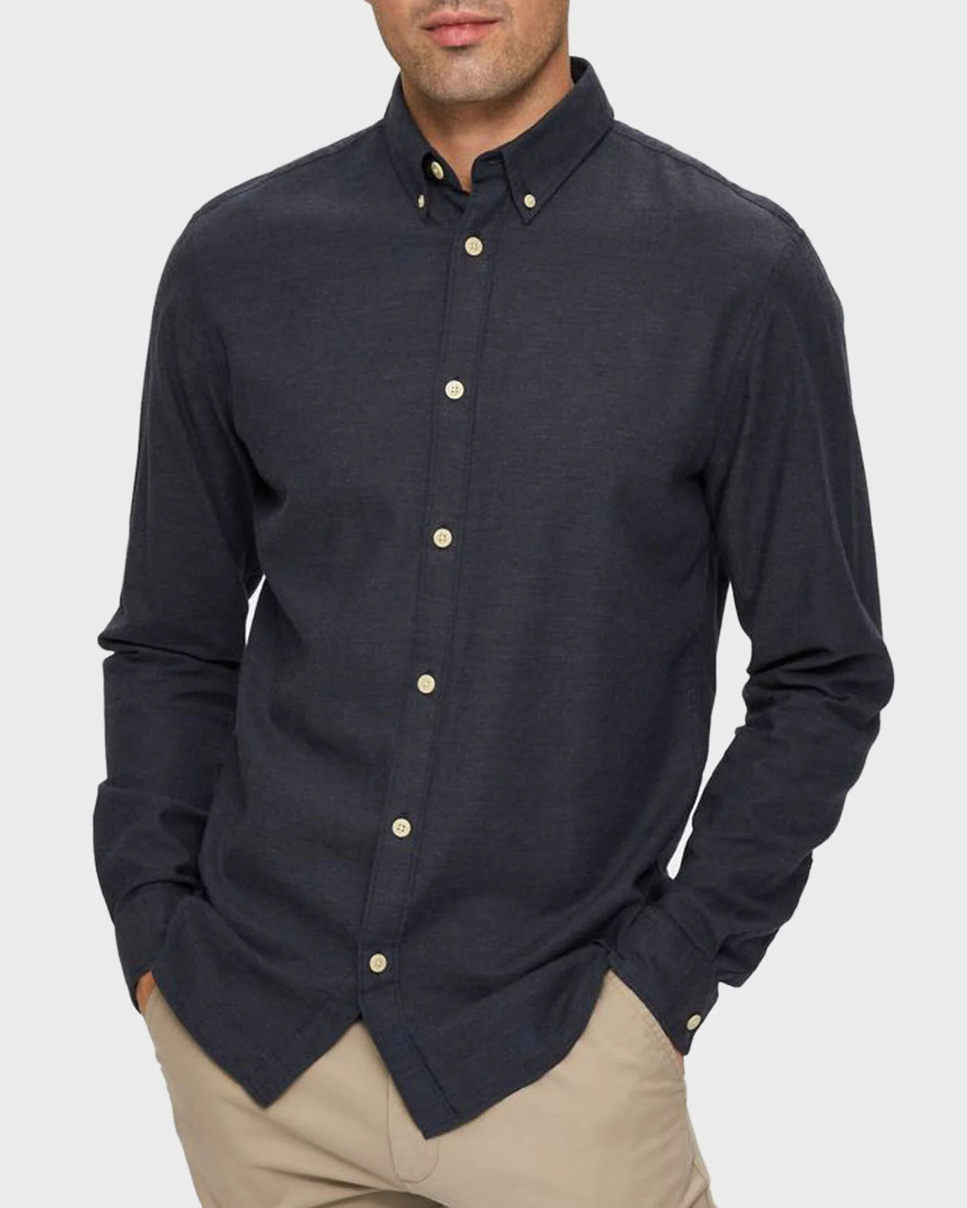 Φωτογραφία προϊόντος: SELECTED ΠΟΥΚΑΜΙΣΟ BUTTON DOWN COLLAR SHIRT - 16076544 ΜΠΛΕ