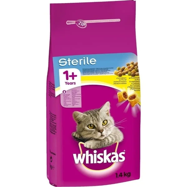 Φωτογραφία προϊόντος: Whiskas Sterile Κοτόπουλο 14Kg