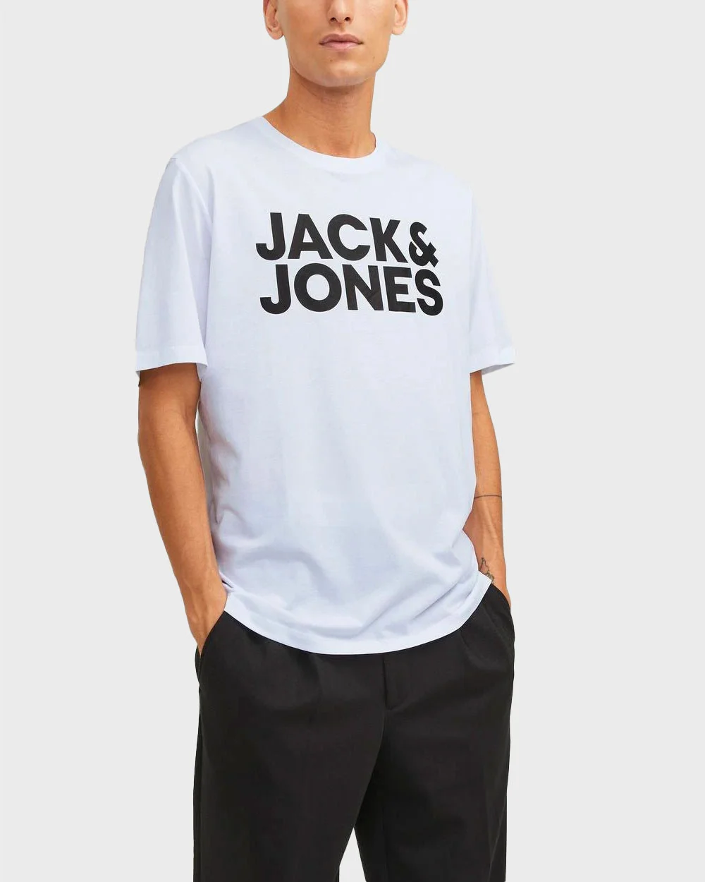 Φωτογραφία προϊόντος: JACK & JONES ΑΝΔΡΙΚΗ ΜΠΛΟΥΖΑ ΚΟΝΤΟΜΑΝΙΚΗ ΚΑΝΟΝΙΚΗ ΓΡΑΜΜΗ - 12151955 ΑΣΠΡΟ