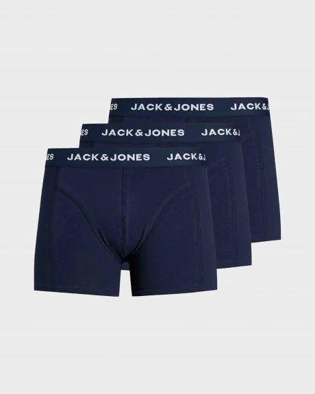 Φωτογραφία προϊόντος: Jack & Jones 3-Pack Trunks Ανδρικά Boxer - 12171946 ΜΠΛΕ