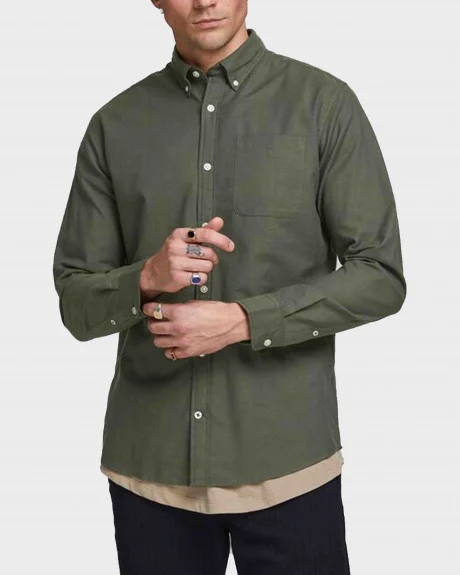 Φωτογραφία προϊόντος: JACK & JONES ΑΝΔΡΙΚΟ ΠΟΥΚΑΜΙΣΟ ΣΤΕΝΗ ΓΡΑΜΜΗ - 12182486 ΑΣΠΡΟ