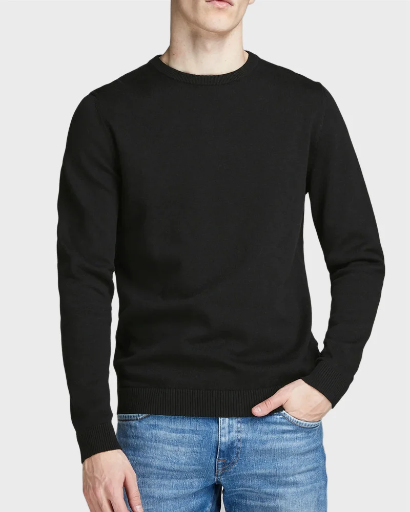 Φωτογραφία προϊόντος: JACK & JONES ΑΝΔΡΙΚΟ ΠΟΥΛΟΒΕΡ ΣΤΕΝΗ ΓΡΑΜΜΗ - 12137190 ΜΑΥΡΟ