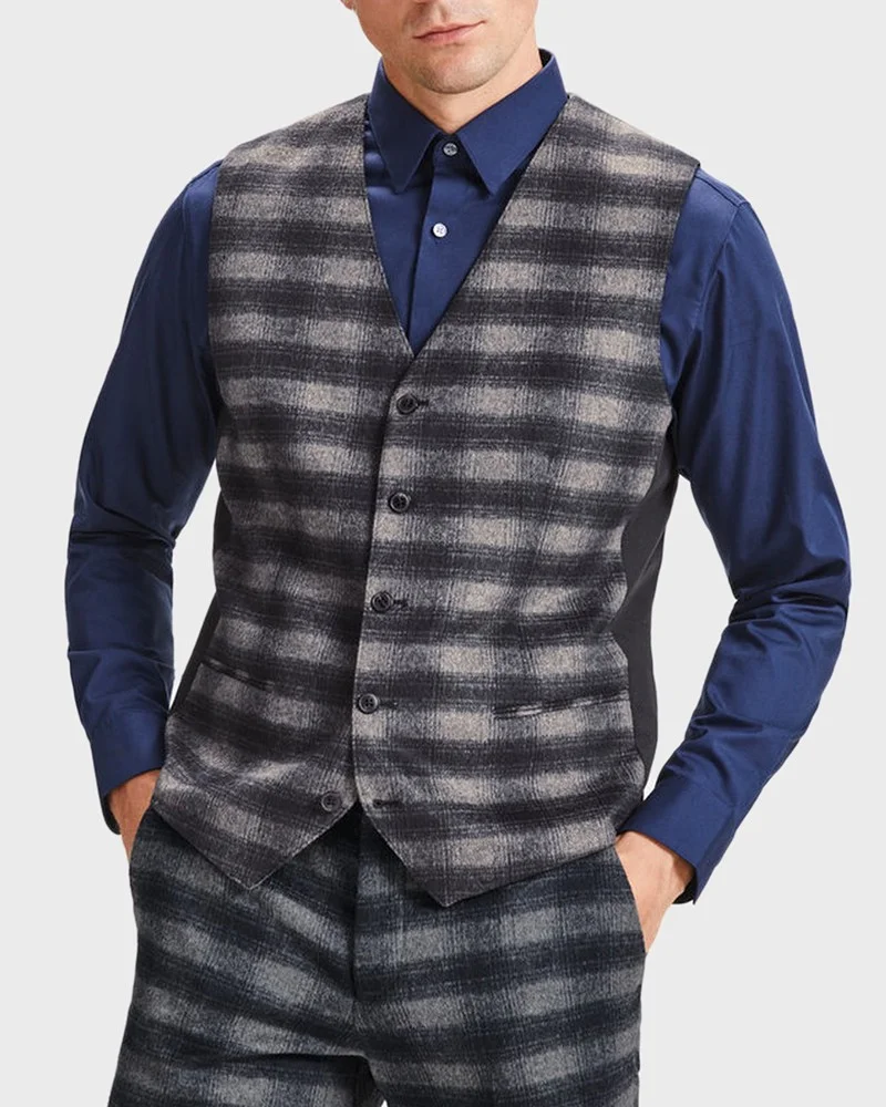Φωτογραφία προϊόντος: CHECK WAISTCOAT ΤΗΣ JACK & JONES - 12139731 ΓΚΡΙ