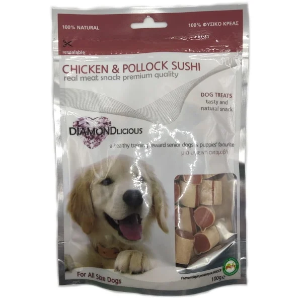 Φωτογραφία προϊόντος: Λιχουδιές σκύλου Sushi 100gr Pet Camelot