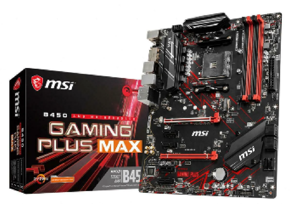 Φωτογραφία προϊόντος: MSI B450 Gaming Plus Max Motherboard ATX με AMD AM4 Socket REF