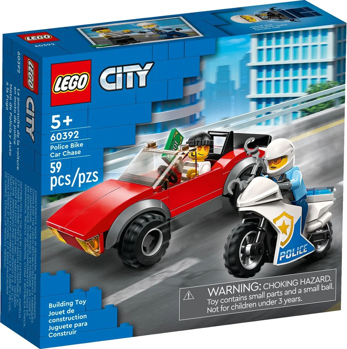 Φωτογραφία προϊόντος: Lego 60392 City Police Bike Car Chase για 5+ ετών