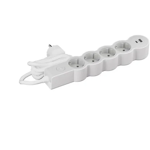 Φωτογραφία προϊόντος: Legrand SurgeArrest 4 Outlets 1.5m,USB A+C, Cable White/Grey