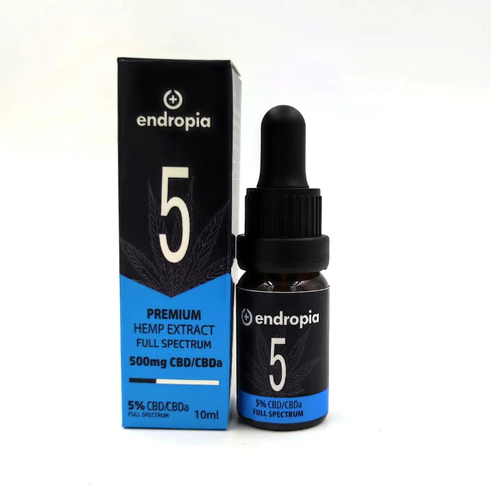 Φωτογραφία προϊόντος: Ελαιο Κάνναβης Premium CBD 5% (500mg CBD/CBDA) 10ml – Endropia
