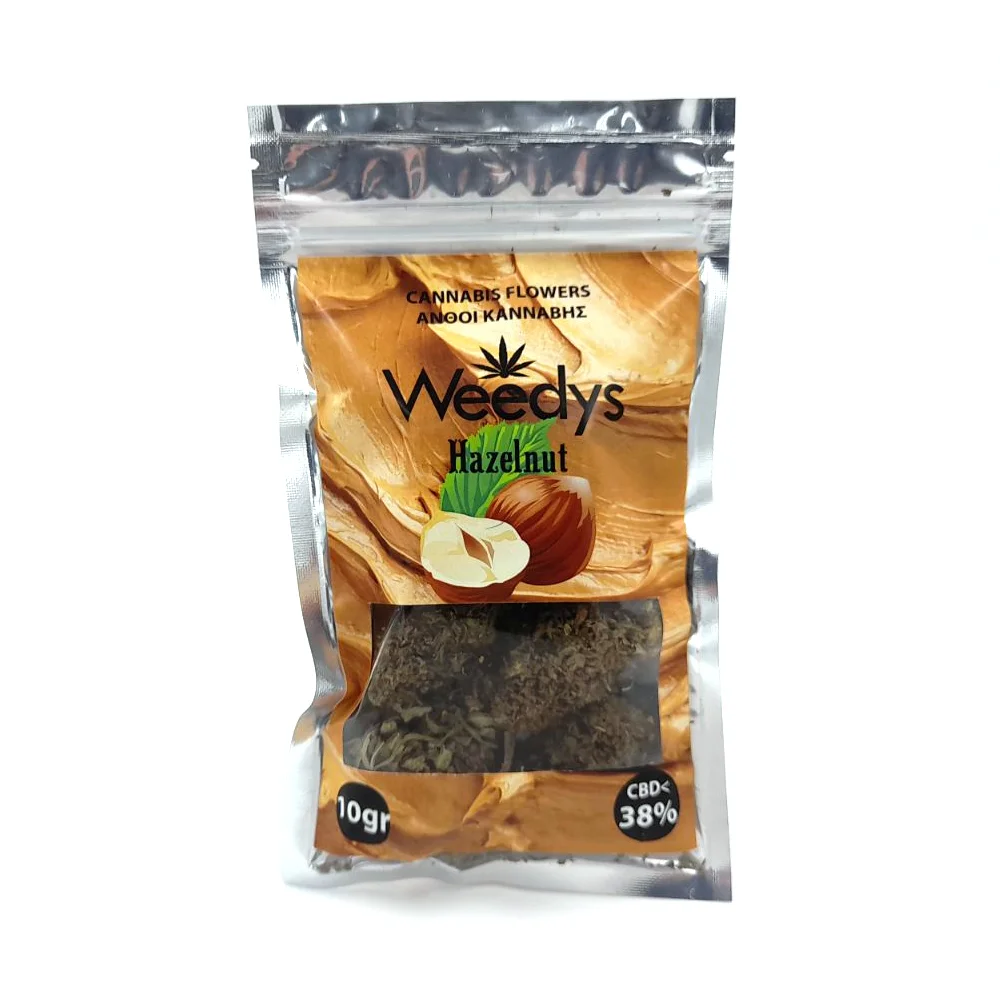 Φωτογραφία προϊόντος: ΑΝΘΟΙ ΚΑΝΝΑΒΗΣ HAZELNUT 38% CBD 10GR - WEEDYS