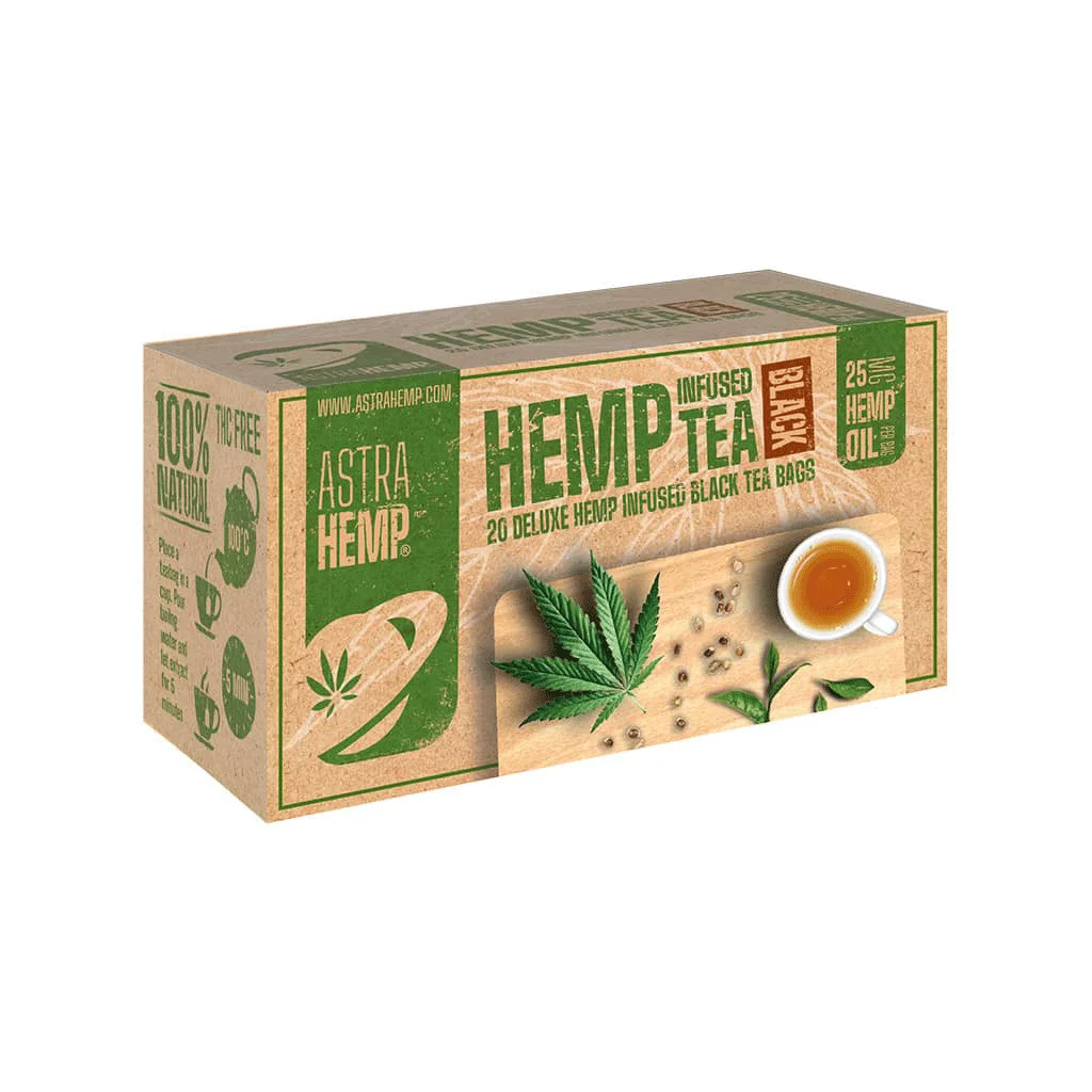 Φωτογραφία προϊόντος: Μαύρο Τσάι 25mg Hemp Oil Astrahemp (κουτί 20 φακελάκια) - Multitrance