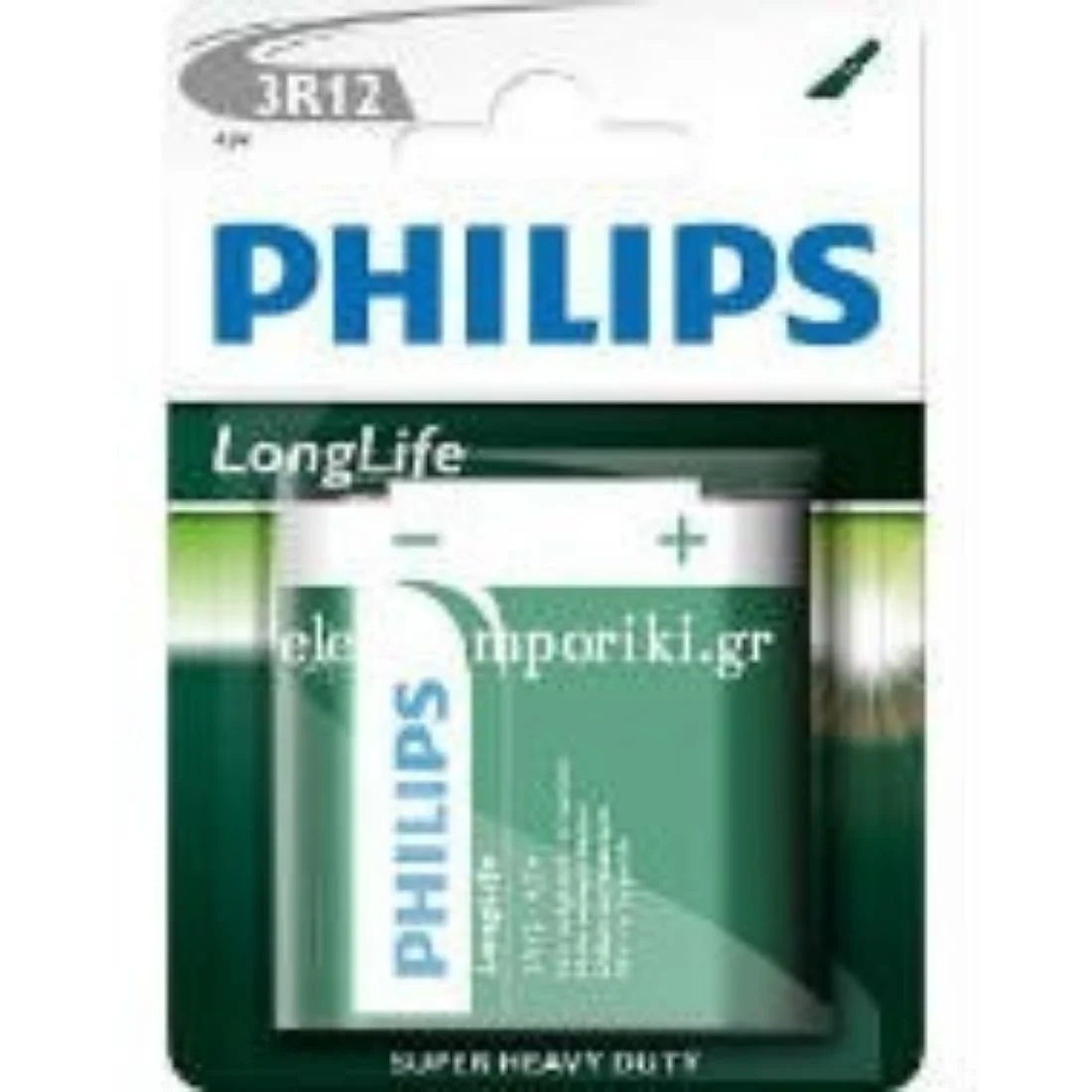 Φωτογραφία προϊόντος: ΜΠΑΤΑΡΙΑ ΠΛΑΚΕ 4,5V 3R12 PHILIPS