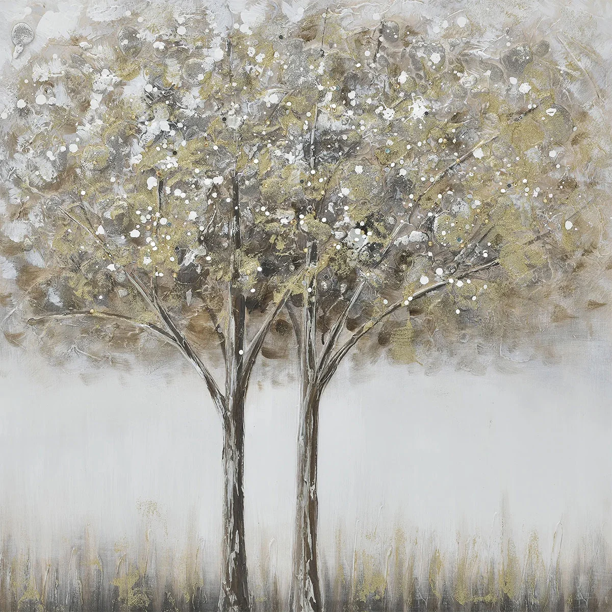 Φωτογραφία προϊόντος: Πίνακας σε καμβά Gold lines tree