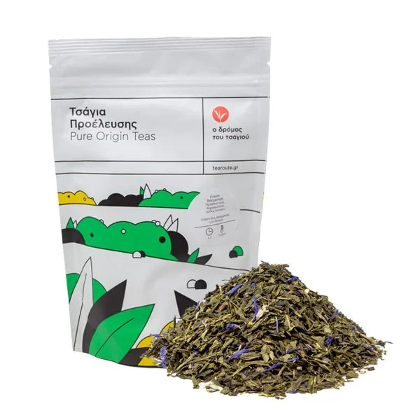 Φωτογραφία προϊόντος: Ο Δρόμος του Τσαγιού Green tea Bergamot Cornflower - 100gr