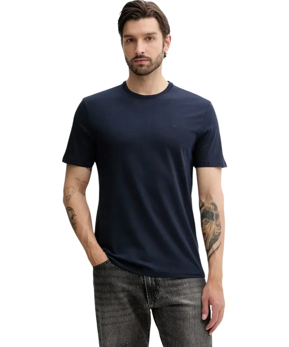 Φωτογραφία προϊόντος: Calvin Klein Jeans ανδρικό βαμβακερό regular t-shirt μπλε LV040HM265-CEF dark sapphire
