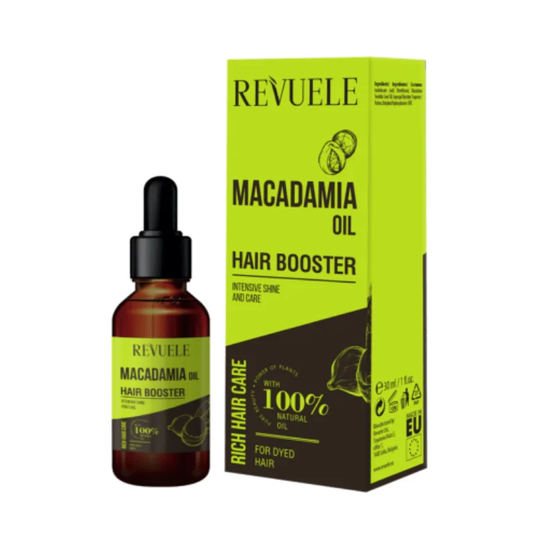 Φωτογραφία προϊόντος: REVUELE Macadamia Oil Hair Booster Λάμψη και Περιποίηση 30ml