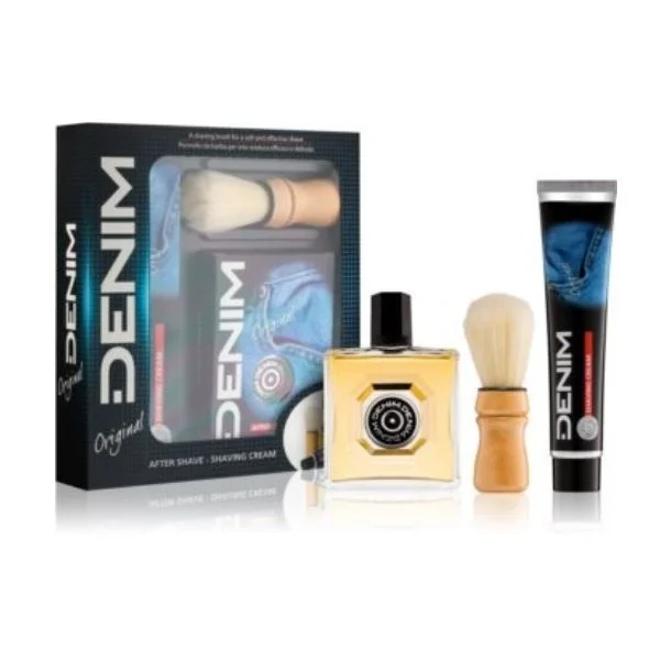 Φωτογραφία προϊόντος: Denim Original Men's Giftset After Shave 100ml Shaving Cream 100ml + Shaving Brush