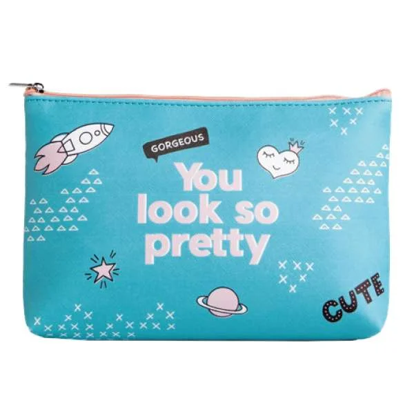 Φωτογραφία προϊόντος: IDC Institute Cosmetic Bag You Look So Pretty Νεσεσέρ Καλλυντικών Πράσινο 22 x 15 cm