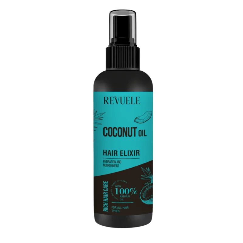 Φωτογραφία προϊόντος: REVUELE Coconut Oil Hair Elixir 120ml Ενυδάτωση και Θρέψη