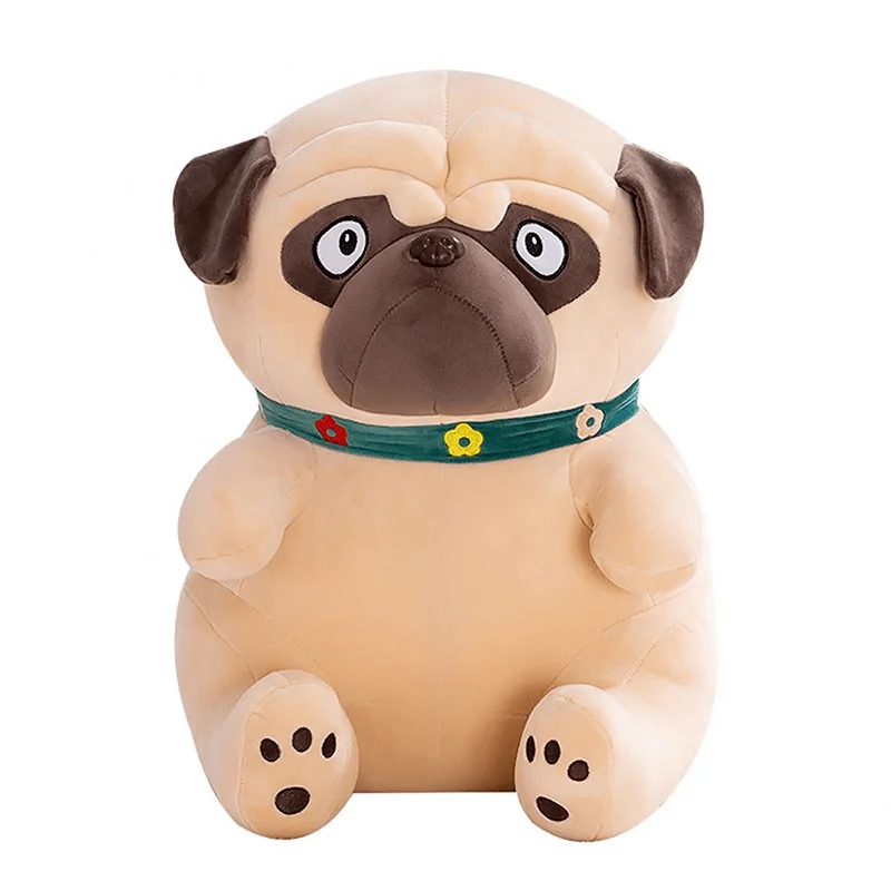Φωτογραφία προϊόντος: VIP Baby Dolls Stuffed Enormous PUG , Λούτρινος Σκύλος Pug Μαξιλάρι Μπέζ 60cm