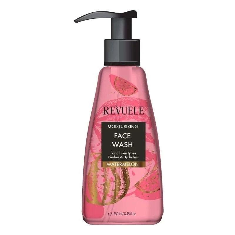 Φωτογραφία προϊόντος: Revuele Moisturizeing Face Wash Watermelon Ενυδατικό Υγρό Καθαρισμού Προσώπου με Εκχύλισμα Καρπουζιού 250ml