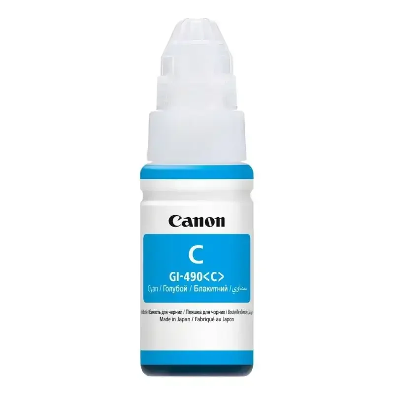 Φωτογραφία προϊόντος: OEM Γνήσιο μελάνι Canon GI-490 Cyan 70ml 7k