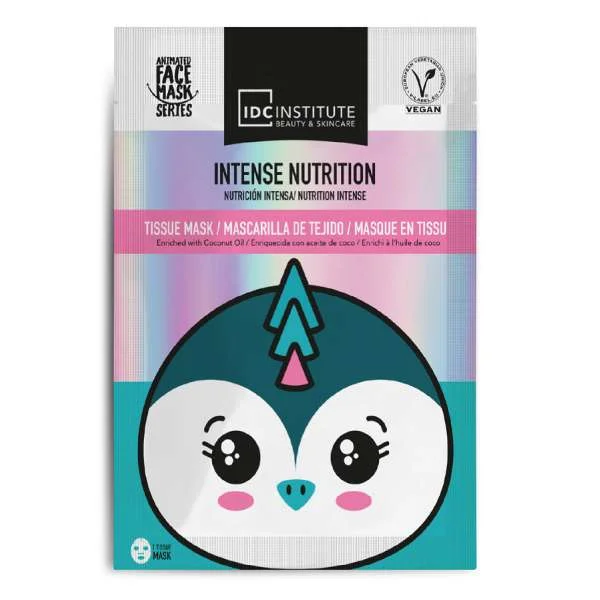 Φωτογραφία προϊόντος: IDC Institute Vegan Cute Animals Animated Mask Μάσκα Προσώπου Penguin Εκτύπωση σε Πανί Intense Nutrition Βαθιάς Θρέψης 25gr