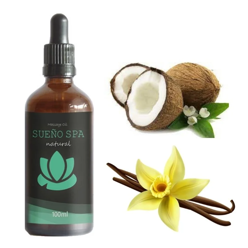 Φωτογραφία προϊόντος: Sueño Spa Moisturizing Massage Body Oil Λάδι Σώματος Βανίλια + Καρύδα 100ml