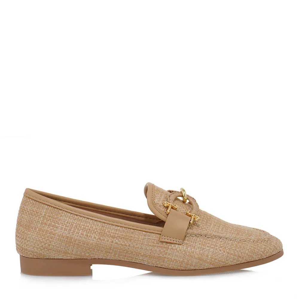 Φωτογραφία προϊόντος: EXE Γυναικεία Loafers W8026-302 Μπεζ Ψάθα / Μπεζ