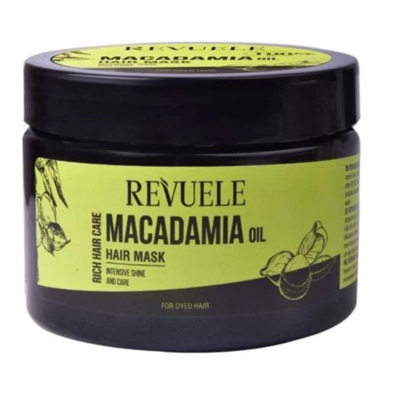 Φωτογραφία προϊόντος: Revuele Macadamia Oil Hair Mask Intesive Shine Μάσκα για Απαλότητα + Λάμψη σε Βαμμένα Μαλλιά 360ml