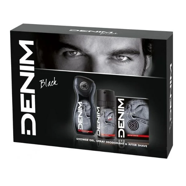 Φωτογραφία προϊόντος: Denim Black Men's Giftset After Shave 100ml Deodorant 150ml + Shower Gel 250ml