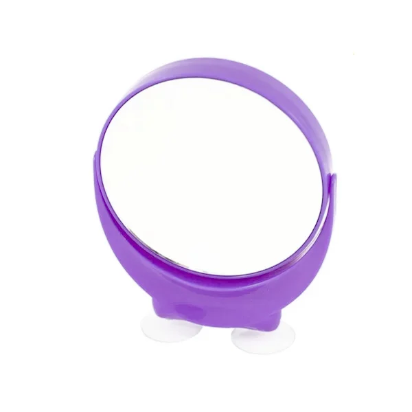 Φωτογραφία προϊόντος: IDC Design Splendid Double Mirror 10 x Magnification Επιτραπέζιο Καθρεφτάκι με βεντούζες για 10 φορές Zoom 13 x 10cm Purple