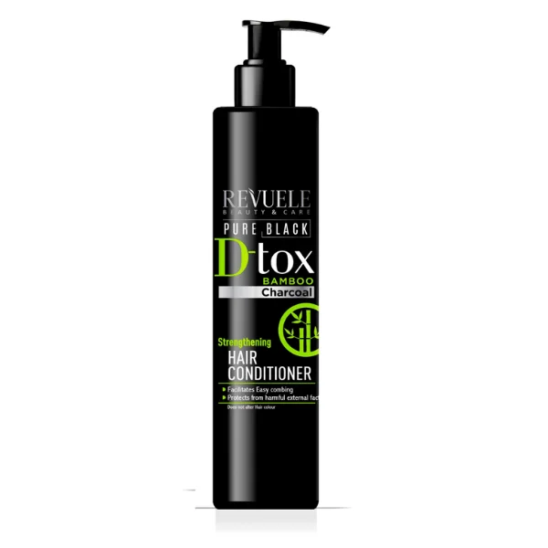 Φωτογραφία προϊόντος: Revuele Pure Black Strengthening Hair Conditioner Μαλακτική Μαλλιών 335ml