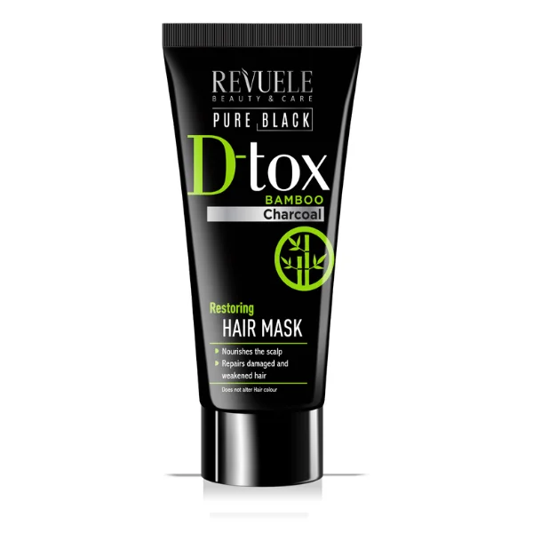 Φωτογραφία προϊόντος: Revuele Pure Black Restoring Hair Mask Μάσκα Μαλλιών 200ml