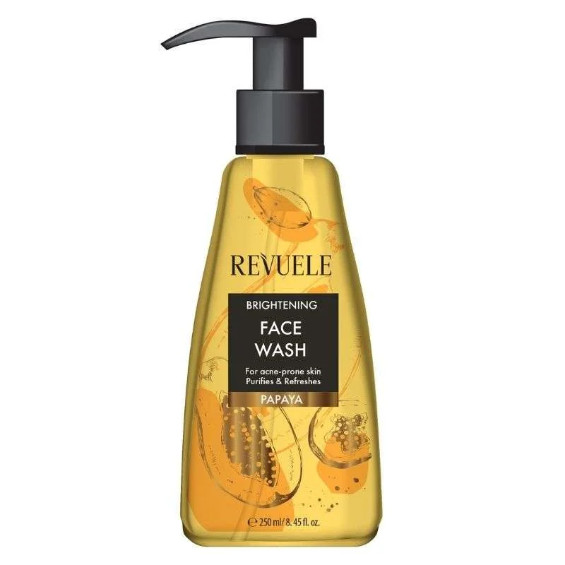 Φωτογραφία προϊόντος: Revuele Brightening Face Wash Papaya Υγρό Καθαρισμού Προσώπου για Λάμψη με Εκχύλισμα Παπάγια 250ml