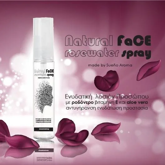 Φωτογραφία προϊόντος: Natural Face Rosewater Mist "Sueño Aroma" 30ml