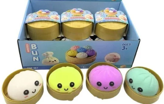 Φωτογραφία προϊόντος: OEM Stress Ball Squishy Αφρώδες Πολύχρωμο (Διάφορα Σχέδια) Squishy dumpling stress ball 5,5 cm-1 τεμάχιο