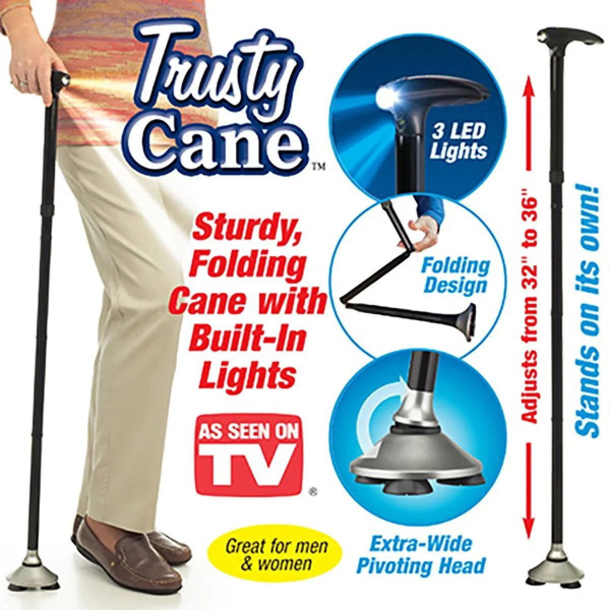 Φωτογραφία προϊόντος: OEM Trusty Cane, πτυσσόμενο μπαστούνι
