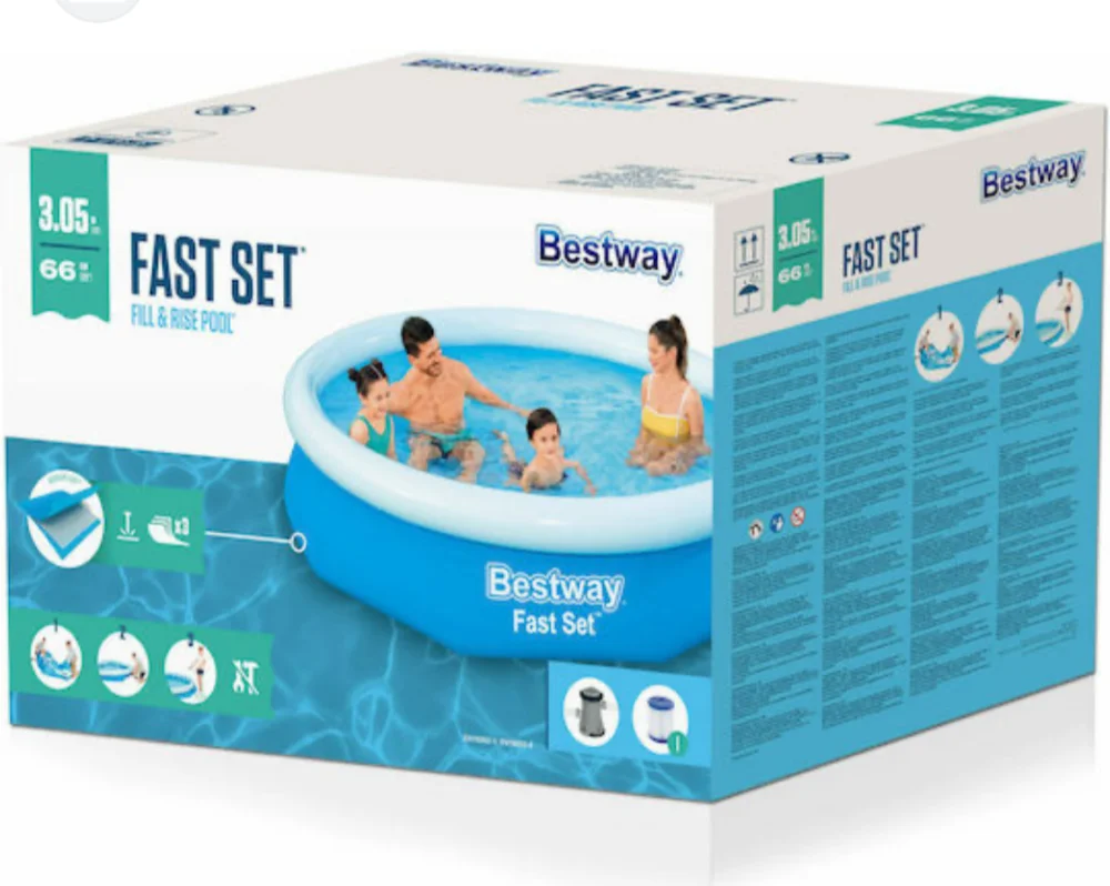 Φωτογραφία προϊόντος: OEM Bestway Στρογγυλή Πισίνα 3200lt Φουσκωτή Μπλε