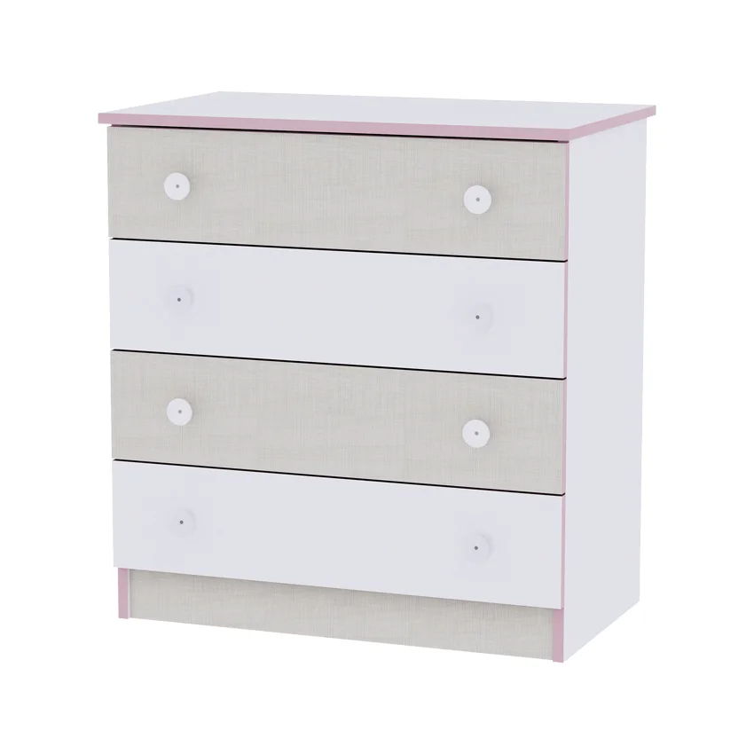 Φωτογραφία προϊόντος: LORELLI - DRESSER NEW WHITE/PINK CROSSLINE - 10170070032А
