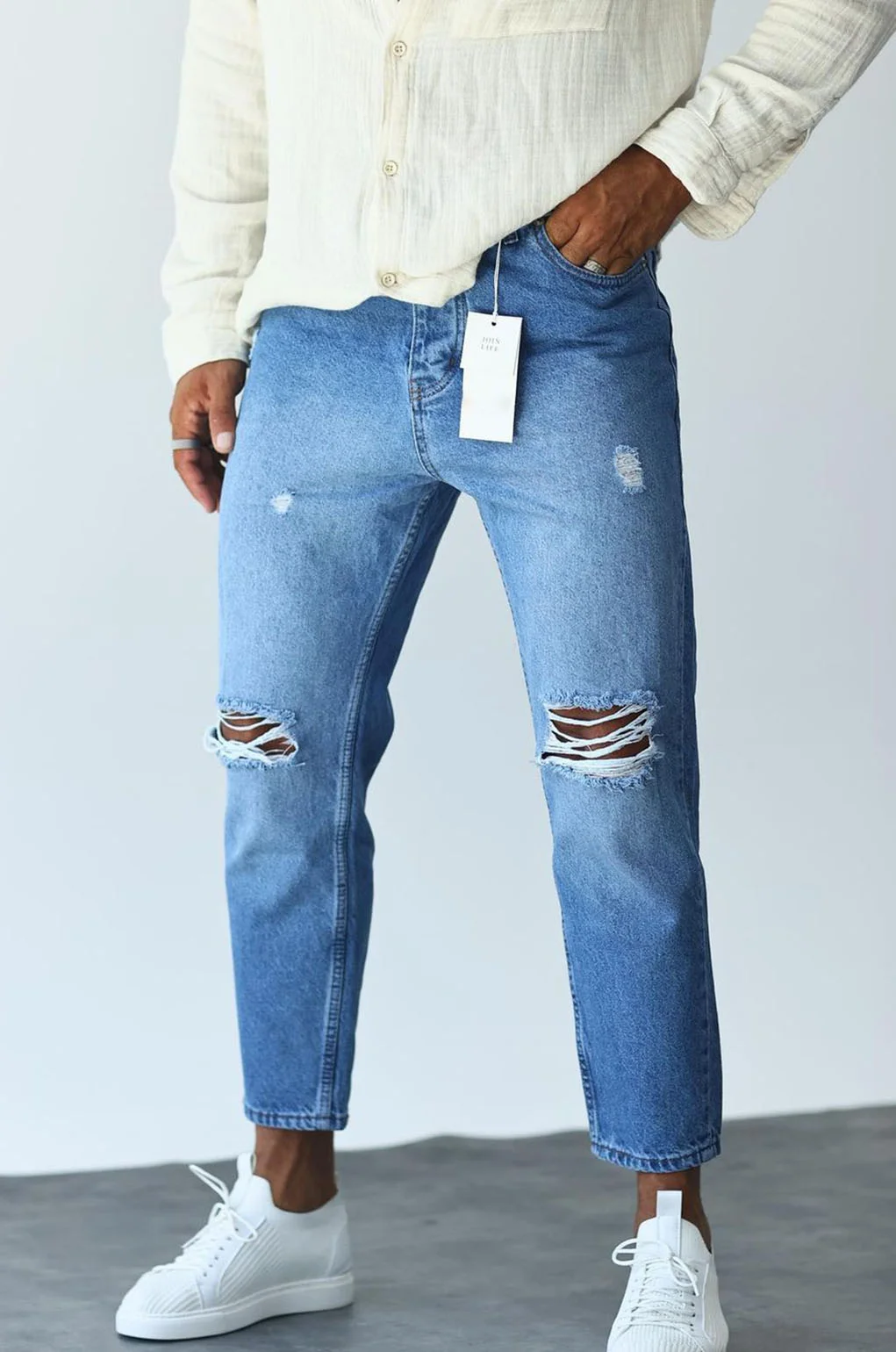 Φωτογραφία προϊόντος: Παντελόνι Jean Loose Fit 424-036