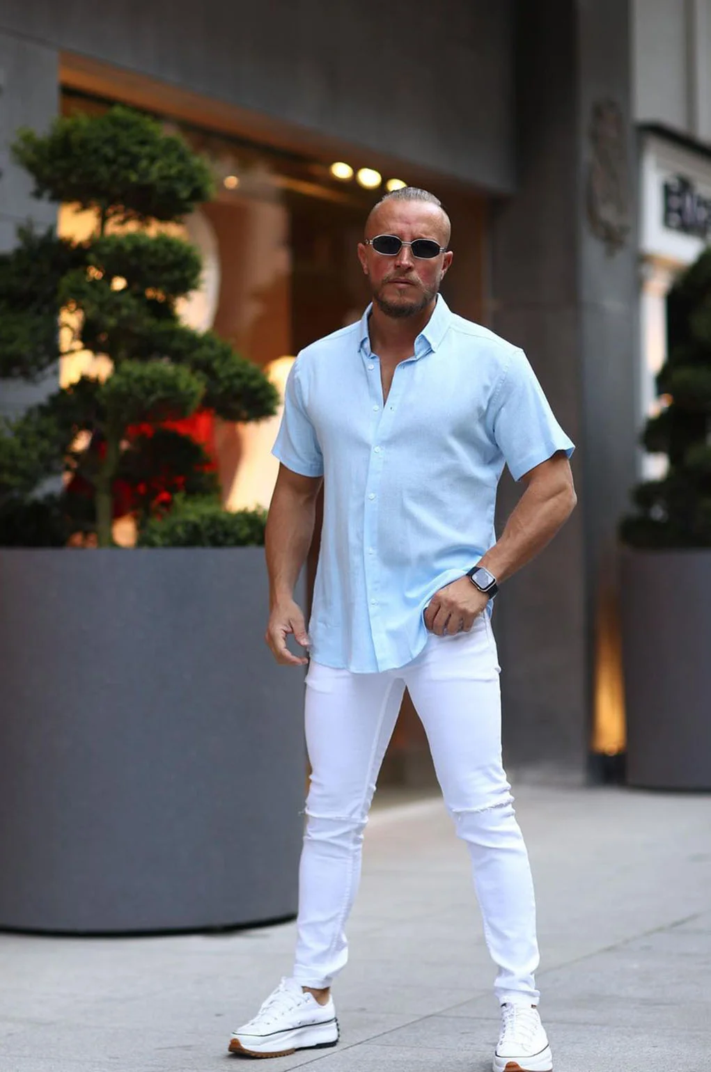 Φωτογραφία προϊόντος: Λινό Πουκάμισο Baby Blue 2406