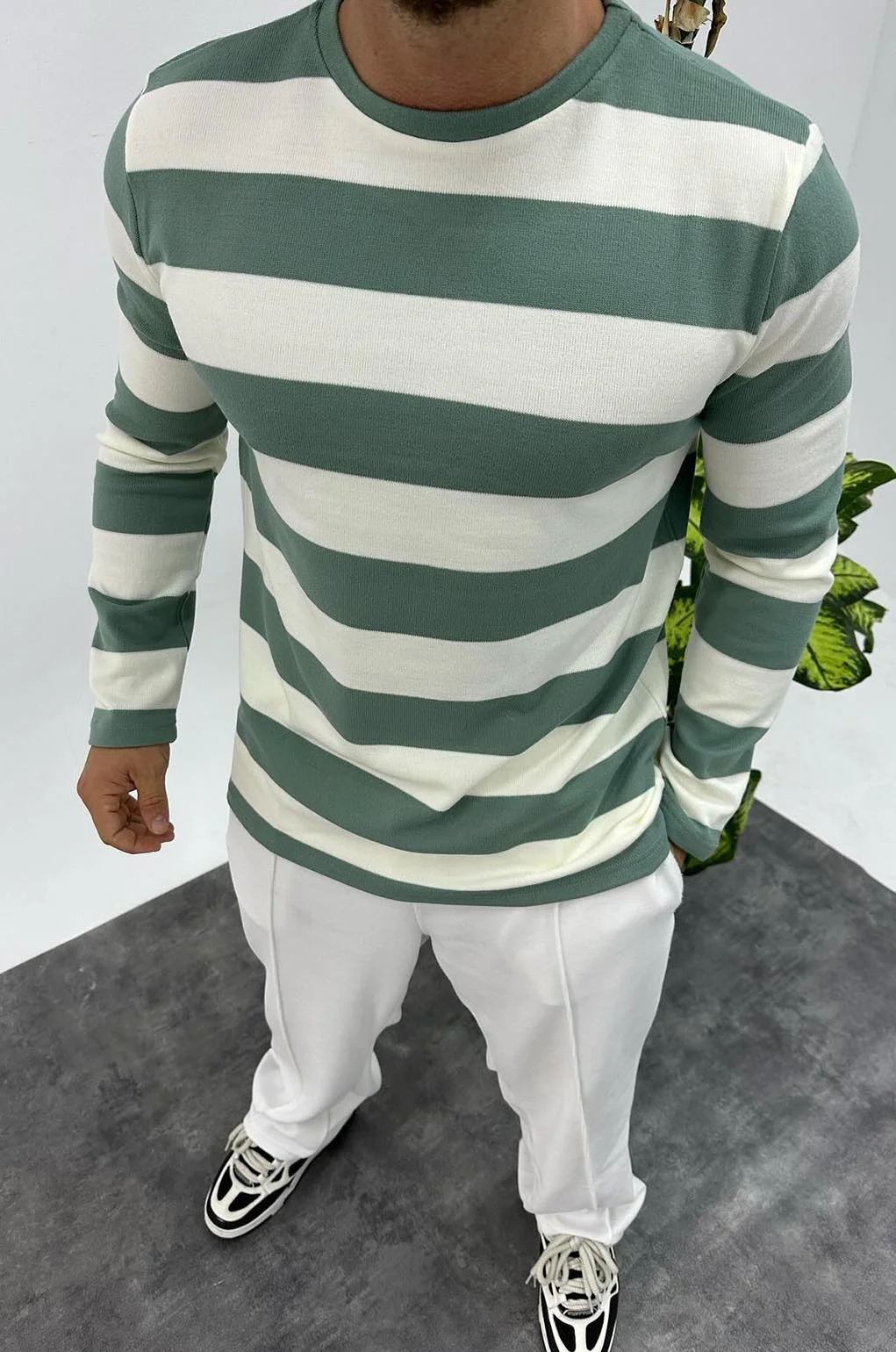 Φωτογραφία προϊόντος: Μπλούζα Striped Green 5032