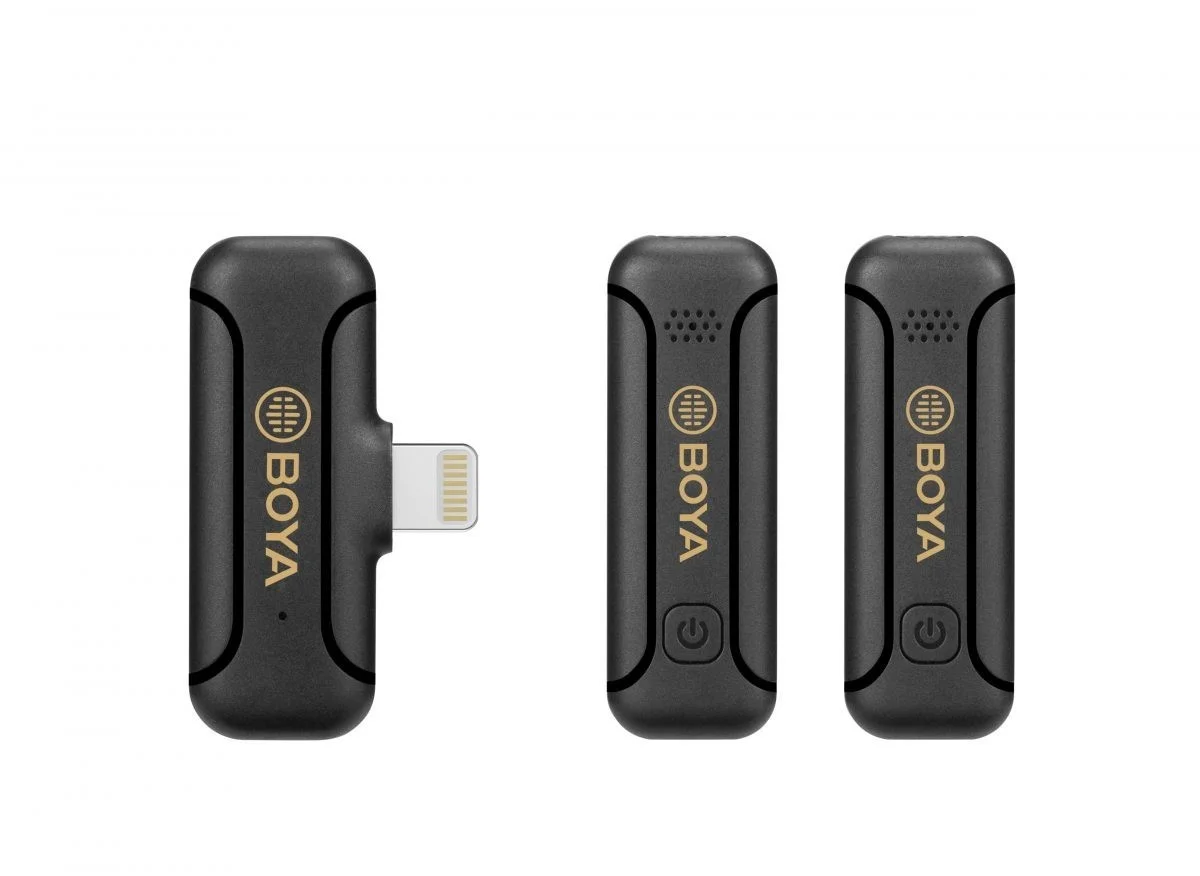 Φωτογραφία προϊόντος: BOYA BY-WM3T2-D2 2,4GHz Mobile wireless mic For IOS iPhone (2 transmitters, two person vlog)