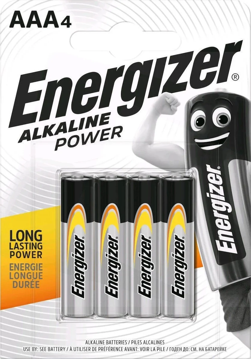 Φωτογραφία προϊόντος: Energizer Alkaline Power AAA 1.5V Αλκαλικές Μπαταρίες 4τμχ