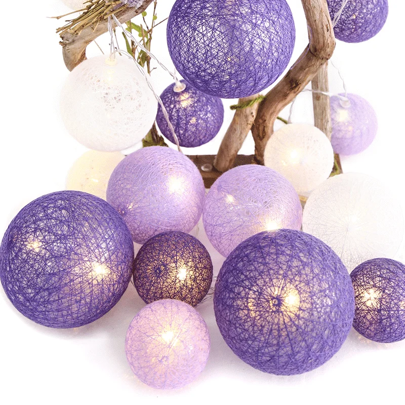 Φωτογραφία προϊόντος: “WOVEN BALL FAIRY LIGHTS” ΜΩΒ-ΑΣΠΡH ΜΠΑΛΑ 20 LED ΛΑΜΠΑΚ ΣΕΙΡΑ ΜΠΑΤΑΡ(3xΑΑ) ΘΕΡΜΟ ΛΕΥΚΟ IP20 285+30