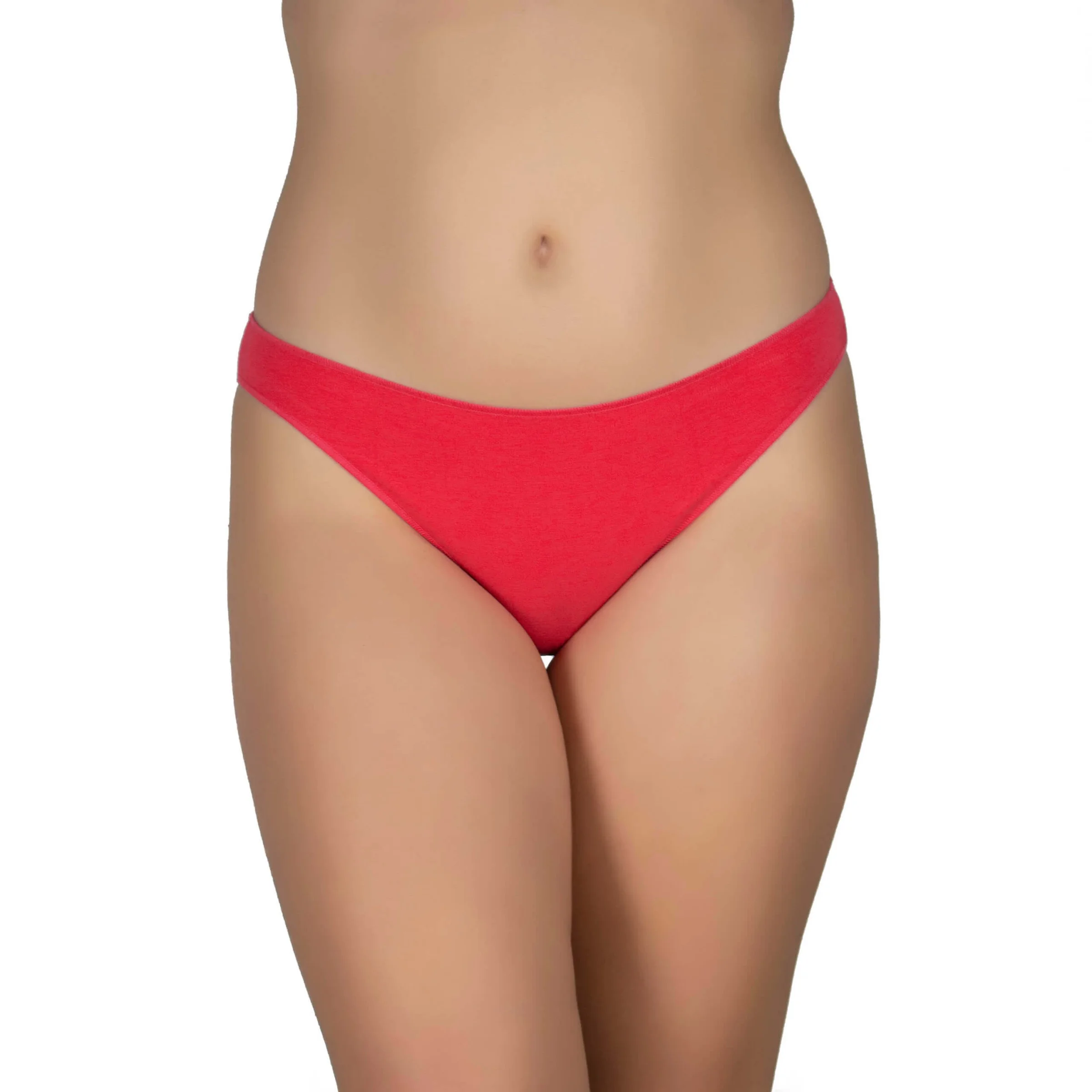 Φωτογραφία προϊόντος: Κιλοτάκι Bikini χωρίς λάστιχο πίσω Cotton - Modal κοραλί