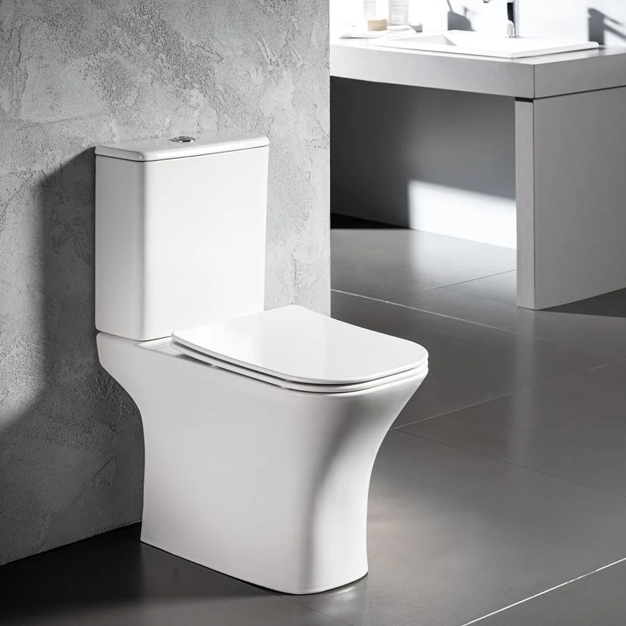 Φωτογραφία προϊόντος: Bianco Ceramica Delia Rimless DL12000SC Λεκάνη Χ.Π. Πληρης με Slim Soft Close Κάλυμμα 66.5cm