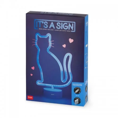 Φωτογραφία προϊόντος: Legami Neon Effect Led Lamp Its a Sign Kitty