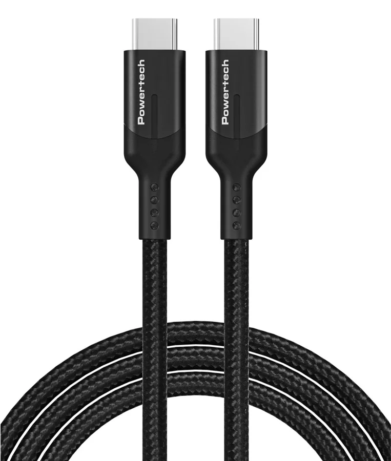 Φωτογραφία προϊόντος: POWERTECH καλώδιο USB-C PTR-0135, PD 60W, 10Gbps, copper, 1m, μαύρο